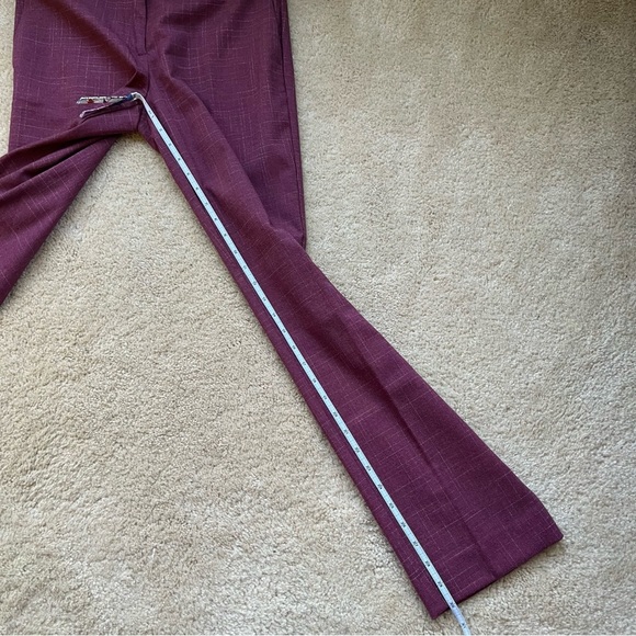 Ann Taylor Women's Burgundy Red Skinny Ankle Dress Pants - Sz 2 - EUC - Stretch - Picture 8 of 9